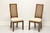 SOLD - HENREDON Scene One Campaign Style Dining Side Chairs - Pair C