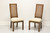 SOLD - HENREDON Scene One Campaign Style Dining Side Chairs - Pair B