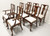 SOLD - CRAFTIQUE Solid Mahogany Queen Anne Dining Chairs - Set of 8