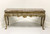 SOLD - EJ VICTOR French Louis XV Style Marble Top Console Sofa Table