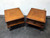 SOLD - Vintage French Style Mahogany End Tables with Ormolu - Pair