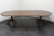 SOLD - HENKEL HARRIS 2209 24 Solid Wild Black Cherry Double Pedestal Oval Dining Table