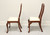 SOLD - HENKEL HARRIS 105S 24 Solid Wild Black Cherry Queen Anne Dining Side Chairs - Pair B