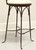 SOLD - CHARLESTON FORGE Wrought Iron Shaker Arch Bar Height Swivel Stools - Pair D