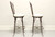 SOLD - CHARLESTON FORGE Wrought Iron Shaker Arch Bar Height Swivel Stools - Pair C