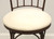 SOLD - CHARLESTON FORGE Wrought Iron Shaker Arch Bar Height Swivel Stools - Pair C