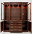 SOLD -  HICKORY CHAIR Historical James River Plantations Banded Mahogany Traditional Breakfront China Cabinet