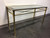 SOLD OUT - Vintage Brass and Glass Console Table