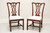 SOLD - HENKEL HARRIS 107S 29 Mahogany Chippendale Dining Side Chairs - Pair C