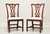 SOLD - HENKEL HARRIS 107S 29 Mahogany Chippendale Dining Side Chairs - Pair C