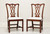 SOLD - HENKEL HARRIS 107S 29 Mahogany Chippendale Dining Side Chairs - Pair B