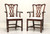 SOLD - HENKEL HARRIS 107A 29 Mahogany Chippendale Dining Armchairs - Pair