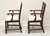 SOLD - HENKEL HARRIS 107A 29 Mahogany Chippendale Dining Armchairs - Pair