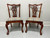 SOLD - PENNSYLVANIA HOUSE Solid Cherry Chippendale Style Ball in Claw Dining Side Chairs - Pair C