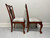 SOLD - PENNSYLVANIA HOUSE Solid Cherry Chippendale Style Ball in Claw Dining Side Chairs - Pair C