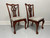 SOLD - PENNSYLVANIA HOUSE Solid Cherry Chippendale Style Ball in Claw Dining Side Chairs - Pair B