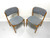 SOLD - Erik Buch for Mobler Model 49 Oak Danish Mid Century Modern Side Chairs - Pair A