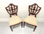 SOLD - MAITLAND SMITH Mahogany Hepplewhite Style Dining Side Chairs - Pair C