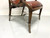 SOLD - MAITLAND SMITH Regency Style Faux Bamboo Leather Caned Accent Armchair