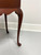 SOLD - Vintage Late 20th Century Solid Mahogany Queen Anne Tea Table