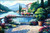 SOLD - 20th Century Original Oil Impasto Painting on Canvas - "Garden at Orta" by John Zaccheo