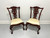 SOLD - MAITLAND SMITH Solid Mahogany Chippendale Ball in Claw Dining Side Chairs - Pair A