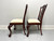 SOLD - MAITLAND SMITH Solid Mahogany Chippendale Ball in Claw Dining Side Chairs - Pair A