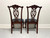 SOLD - CENTURY Mahogany Chippendale Ball in Claw Dining Side Chairs - Pair A