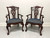 SOLD - CENTURY Mahogany Chippendale Ball in Claw Dining Captain's Armchairs - Pair