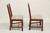SOLD - HENKEL HARRIS 101S 24 Solid Wild Black Cherry Chippendale Dining Side Chairs - Pair B