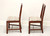 SOLD - HENKEL HARRIS 101S 24 Solid Wild Black Cherry Chippendale Dining Side Chairs - Pair B