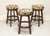 SOLD - MIKHAIL DARAFEEV 438 Bartender Swivel Gameroom Barstools - Set of 3