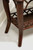 SOLD - CENTURY Faux Bamboo Rattan and Mottled Composition Console Table