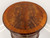 SOLD - HENKEL HARRIS 5442W 29 Inlaid Flame Mahogany Round Drum Table