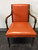 SOLD OUT - Vintage Mid Century Chairs Orange Vinyl - Pair