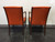 SOLD OUT - Vintage Mid Century Chairs Orange Vinyl - Pair