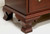 SOLD - CRAFTIQUE Solid Mahogany Chippendale Three-Drawer Nightstands - Pair