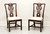SOLD - STATTON Old Towne Cherry Chippendale Dining Side Chairs - Pair A