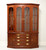 SOLD - HENKEL HARRIS 2364 24 Solid Wild Black Cherry Traditional Canted China Cabinet