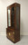 SOLD - HENREDON Scene One Campaign Style Narrow Curio China Display Cabinet - D