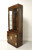 SOLD - HENREDON Scene One Campaign Style Narrow Curio China Display Cabinet - C