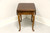 SOLD - LANE Cherry Queen Anne Drop-Leaf End Side Table