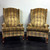 SOLD OUT - Vintage Mid Century Era Button Tufted High-Back Wing Chairs - Pair