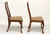 SOLD - HICKORY CHAIR Mahogany Queen Anne Dining Side Chairs - Pair A