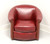 SOLD - BRADINGTON YOUNG Leather Swivel Club Chair