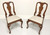 SOLD - HENKEL HARRIS 110S 29 Solid Mahogany Queen Anne Dining Side Chair - Pair C