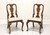 SOLD - HENKEL HARRIS 110S 29 Solid Mahogany Queen Anne Dining Side Chair - Pair B