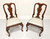 SOLD - HENKEL HARRIS 110S 29 Solid Mahogany Queen Anne Dining Side Chair - Pair B