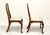 SOLD - HENKEL HARRIS 110S 29 Solid Mahogany Queen Anne Dining Side Chair - Pair B