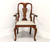 SOLD - HENKEL HARRIS 110A 29 Solid Mahogany Queen Anne Dining Armchair - A